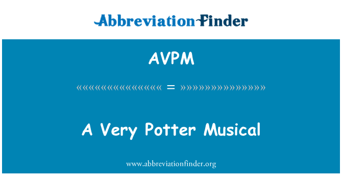 AVPM: Muzikál velmi Potter