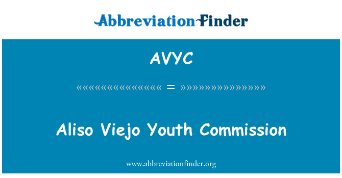 AVYC: Aliso Viejo Youth Commission