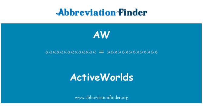 AW: ActiveWorlds