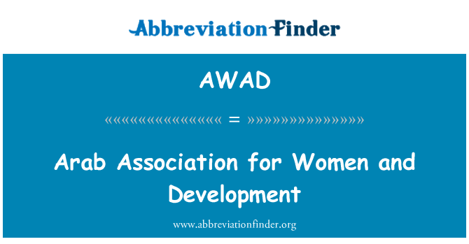 AWAD: Arab Association for Women and Development