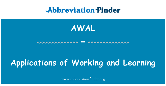 AWAL: Aplicaciones de trabajo y aprendizaje
