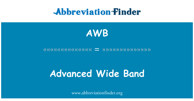 AWB: Rozšírené Wide Band