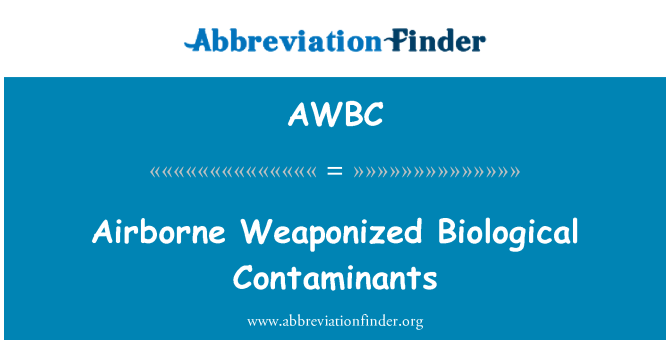 AWBC: Kontaminanti bijoloġiċi Weaponized fl-ajru