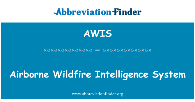 AWIS: System gudd-wybodaeth danau gwyllt yr awyr