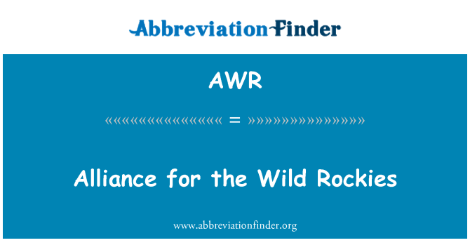 AWR: Alleanza għall-Rockies ferjali