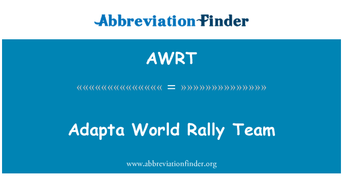 AWRT: Adapta World Rally Team