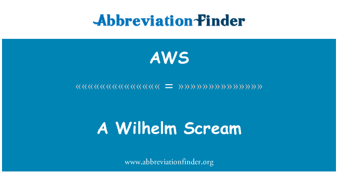 AWS: Wilhelm Scream