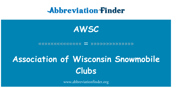 AWSC: Wisconsin Snowmobile Kulübü Derneği