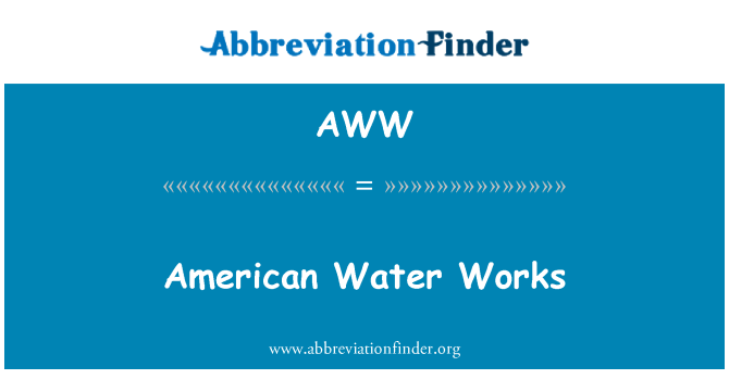 AWW: American Water Works