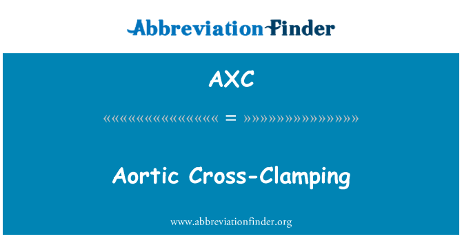 AXC: Aortální Cross upínací