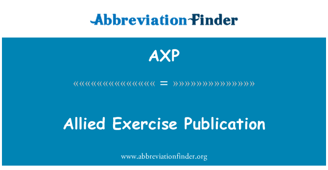 AXP: Pubblicazione alleata di esercizio