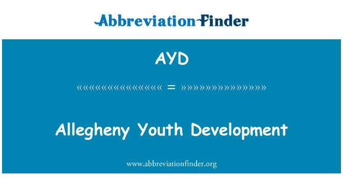 AYD: Allegheny Youth Development