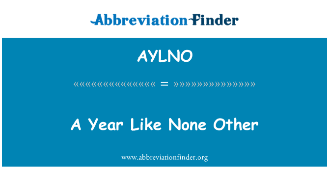 AYLNO: Un any com cap altre