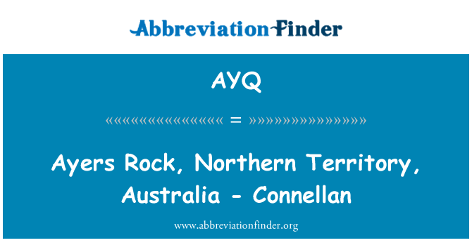 AYQ: Ayers Rock, Northern Territory, Australia - Connellan