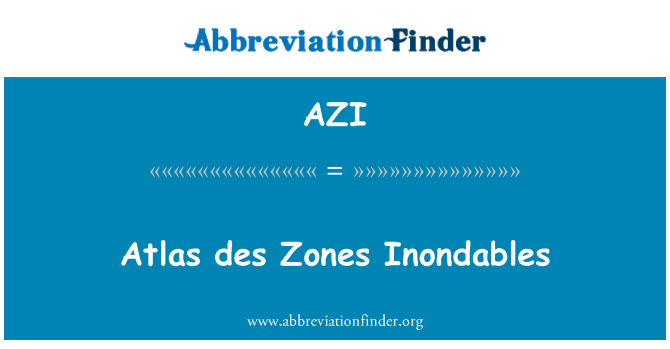 AZI: Atlas des zòn Inondables