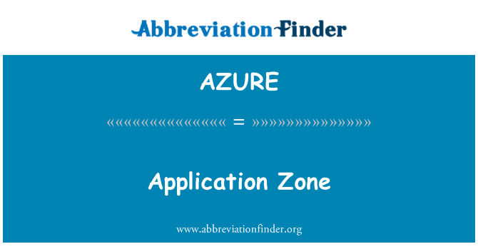 AZURE: Заявка зона