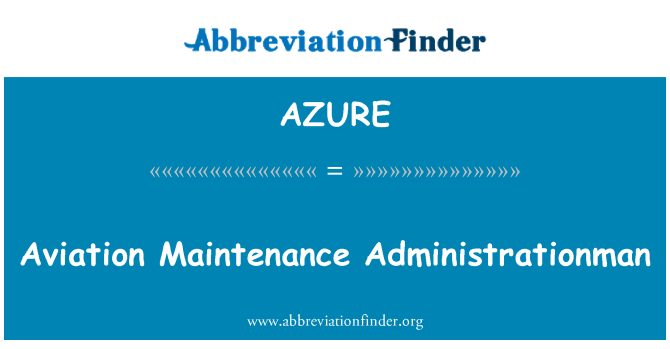 AZURE: Administrationman ta ' manutenzjoni ta ' l-avjazzjoni