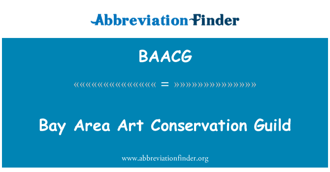 BAACG: Bay Area Art Conservation Guild