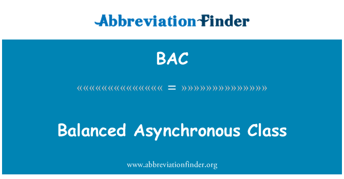 BAC: Vyvážený asynchronní třída