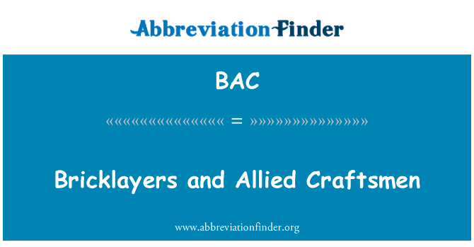BAC: - Et Artisans alye