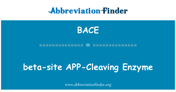 BACE: APP Cleaving encim beta-mesto