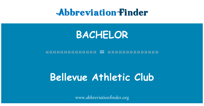 BACHELOR: Спортивный клуб Bellevue