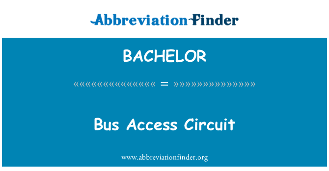 BACHELOR: Buss tilgang krets