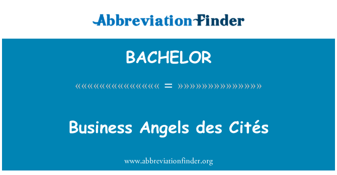 BACHELOR: Business Angels des Cités koduleheküljel