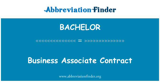 BACHELOR: Contrato de asociado de negocios