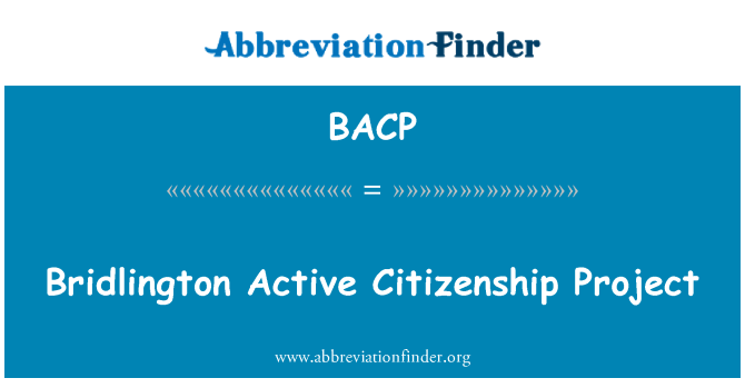 BACP: Projecte de ciutadania activa de Bridlington