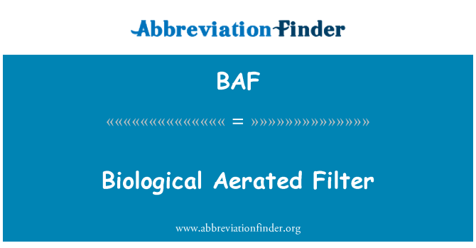 BAF: Biological Filter yg bercampur dgn udara