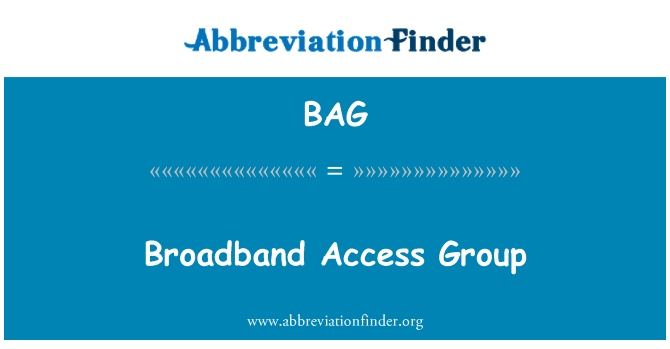 BAG: Breitband-Access-Gruppe