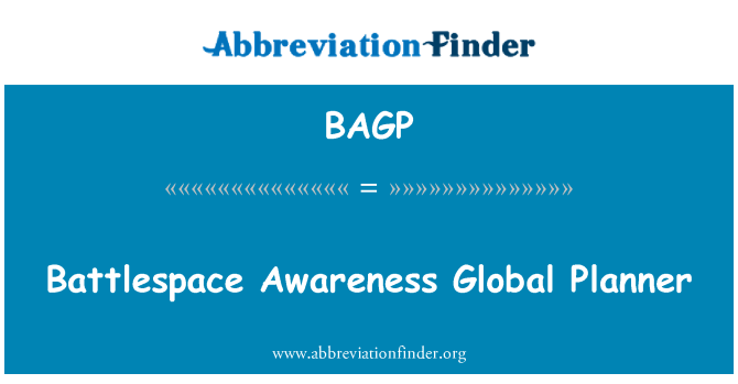 BAGP: Espacio de batalla planificador Global de conciencia