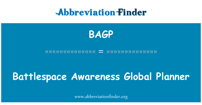 BAGP: Battlespace nâng cao nhận thức toàn cầu Planner