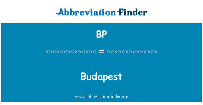BP: 布達佩斯