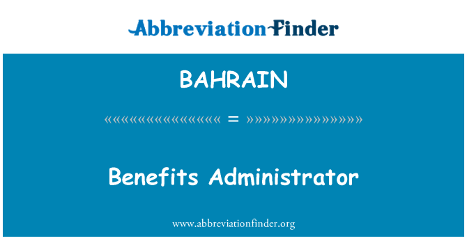 BAHRAIN: Administratè benefis