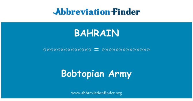 BAHRAIN: Lame Bobtopian