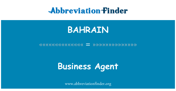 BAHRAIN: 비즈니스 에이전트