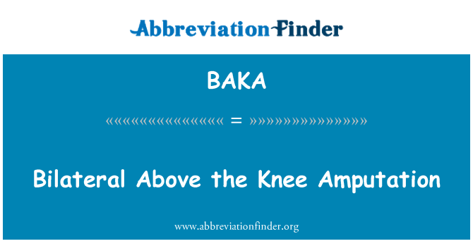 BAKA: Bilaterale over knæ Amputation