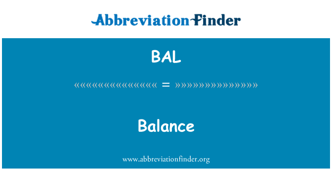 BAL: Balance