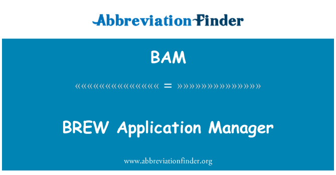 BAM: BREW aplikasi Manajer