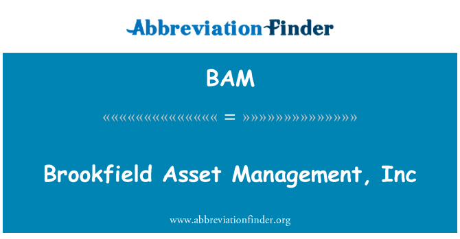 BAM: Brookfield Asset Management, Inc