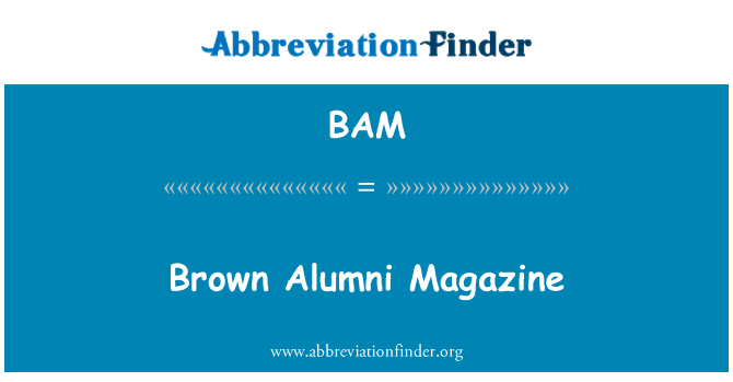 BAM: Revista de absolvenţi de maro