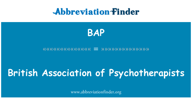 BAP: Psychotherapists के ब्रिटिश एसोसिएशन