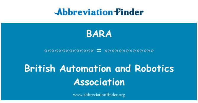 BARA: Britiske automatisering og roboter Association