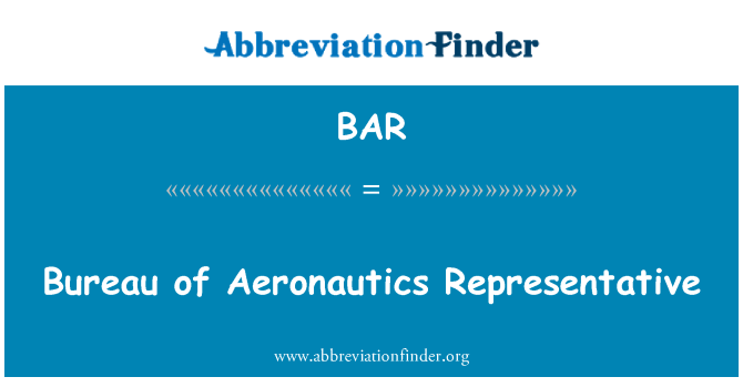 BAR: 局の航空代表