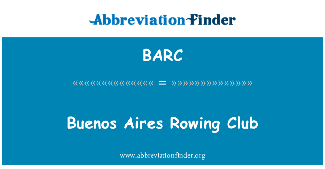 BARC: Club di canottaggio di Buenos Aires