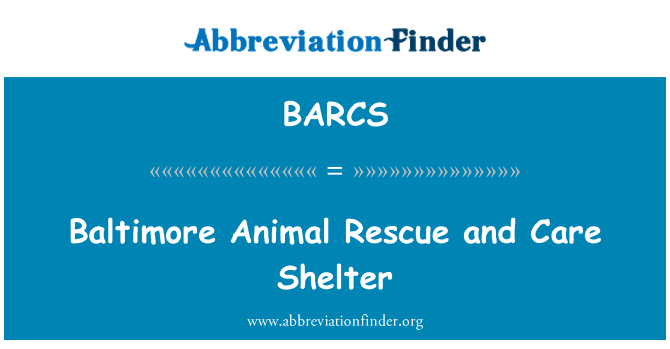 BARCS: 볼티모어 동물 구조와 치료 쉼터