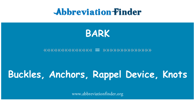 BARK: Dyfais byclau, cwmnïau angori, Rappel, milltir fôr