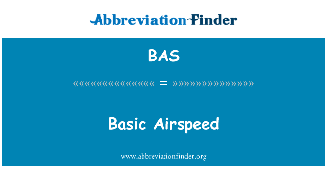 BAS: Grundlæggende flyvehastighed